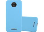 Cadorabo Custodia Per Motorola Moto C Custodia Protettiva In Blu Custodia Per Telefono Cellulare Custodia In Silicone Tpu Cover