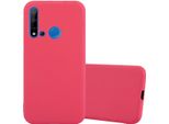 Cadorabo Custodia Per Huawei Nova 5I / P20 Lite 2019 Custodia Protettiva In Rosso Custodia Per Telefono Cellulare Tpu Custodia In Silicone Cover