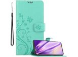 Cadorabo Cover Per Samsung Galaxy S20 Plus Cover Protettiva In Turchese Cover Protettiva Cover Per Telefono Cellulare Cover Fiori Custodia Fiore
