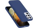 Cadorabo Custodia Protettiva Per Samsung Galaxy S21 Ultra In Blu Custodia Del Telefono Cellulare Custodia Cover Tpu Etui