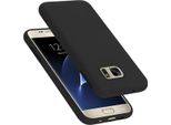 Cadorabo Custodia Protettiva Per Samsung Galaxy S7 Caso In Nero Telefono Cellulare Case Cover Tpu Etui