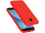 Cadorabo Custodia Protettiva Per Samsung Galaxy J7 2017 Custodia In Rosso Telefono Cellulare Custodia Cover Tpu Etui