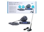 Kit Trasmettitore Radio Cb Pni Escort Hp 7120 Asq, Amplificazione Hf, 4 W, 12 V E Antenna Cb Pni Extra 48 Con Magnete In Dotazione