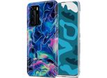 Cadorabo Custodia Protettiva Per Huawei P40 In Tpu Blu Custodia Per Telefono Cellulare Custodia Cover