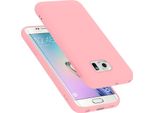 Cadorabo Custodia Protettiva Per Samsung Galaxy S6 Edge Plus Caso In Rosa Telefono Cellulare Custodia Cover Tpu Etui