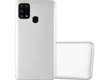 Cadorabo Cover Protettiva Per Samsung Galaxy M31 In Argento Custodia Del Telefono Cellulare Tpu Custodia In Silicone Cover Case