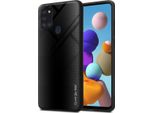 Cadorabo Custodia Per Samsung Galaxy A21S Custodia Protettiva In Nero Custodia Del Telefono Cellulare Custodia Tpu Cover Vetro Temperato Custodia