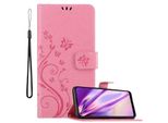 Cadorabo Cover Per Samsung Galaxy A11 / M11 Cover Protettiva In Rosa Cover Protettiva Cover Telefono Cellulare Cover Fiori Custodia Fiore