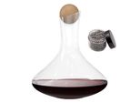 Intirilife Caraffa In Vetro Da 1,8 Litri Per Vino Rosso - Decanter In Cristallo Senza Piombo Aeratore Per Vino Soffiato A Bocca Caraffa Per Vino