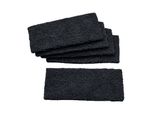 Sigel BA121 Tampone Di Ricambio Per Cancellino Per Lavagne In Legno - Microfibra Con Velcro, Nero, Pezzo