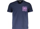 Plein Sport T-Shirt Da Uomo In Tessuto Blu SF10235 - Taglia: S
