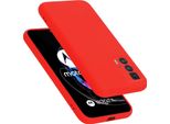 Cadorabo Custodia Protettiva Per Motorola Edge 20 Pro / Edge S Pro Custodia In Rosso Per Cellulare Custodia Cover Tpu Etui
