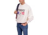 Tommy Jeans - Felpa Uomo Girocollo Relaxed Con Logo Ricamato - Taglia M