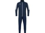 Jako Tuta Da Ginnastica Per Bambini In Poliestere Power, Colore:Navy, Taglia:140