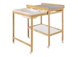 Roba Combinazione Fasciatoio + Fasciatoio Style Grey - Fasciatoio Mobile Con Vasca Da Bagno - Combi Con Piano Fasciatoio Estensibile - Legno Naturale
