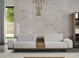 Divano A Quattro Posti Divano A 4 Posti In Tessuto Grigio Divano Moderno In Tessuto Divano Imbottito