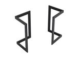 Telaio Per Tavolo 'Kaskinen' Set Di 2 Acciaio 72 X 39,5 X 39 Cm Nero