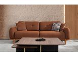 Divano In Tessuto A Tre Posti Divano Marrone Divano A 3 Posti Imbottito Divano Moderno