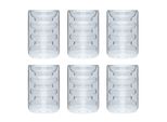 Intirilife 6X Bicchieri Termici A Doppia Parete - Stile Scanalato - Capacità 190 Ml - Soffiato A Bocca Isolato Per Latte Macchiato, Come Bicchiere Da Tè O Da Caffè Con Manico
