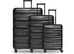 Bergpfeil Carrello Travel Trolley Set 3 -Pezzi Black Night Metallic Nero