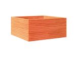 Vidaxl Fioriera Marrone Cera 100X100X46 Cm In Legno Di Pino Massiccio
