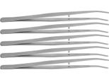 5 Pinzette Curve In Acciaio Inossidabile, Pinzette Di Posizionamento, Accessori Per Macchine Da Cucire
