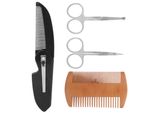 Kit Pettine Modellatore Barba, Forbici Per Lo Styling Della Barba, Pettine Per Barba, Modellatore Barba Multilinea, Strumento Per La Modellazione Della Barba, Pettine Pieghevole Per Baffi