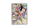 Decorazione Appesa, Pannello Di Finestra Macchiato Cardinale, Finestra Di Vetro Appesa, Decorazione Murale, Pannello Di Finestra