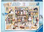 Ravensburger Crazy Cats Haberdashery (12001083) Puzzle 1000 Pezzi Multicolore Multicolore Taglia Unica
