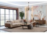 Divano Angolare A L Soggiorno Moderno Mobili Divano Angolare Set Beige