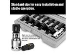 14Pcs 1/2In Hex Bit Socket Set Electric Wrench Ratchet Wrench Hex Bits Accessory Car Repairing Machine Maintenance Tools Kit