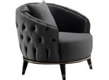 Poltrona Rotonda Chesterfield Monoposto Grigia Da Salotto Poltrona Imbottita Mobili Da Salotto