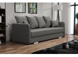 Divano Letto In Tessuto 3 Posti Divano Imbottitura Tessile Nuovo Set Funzione Letto