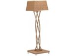 Lampada Da Terra In Rattan Beige Lampade Moderne Piantana Lampada Da Terra Lampada Elegante