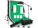 Set Di Illuminazione Per Studio Fotografico, Sfondo 2,6X3 M, Stativi Luminosi Regolabili, Set Per Studio Fotografico 35