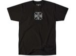 Maglietta West Coast Choppers Herren Wcc Parts Tee Nero/Bianco Schwarz Xl