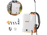 Vevor Irroratore A Batteria, 12 Litri, Irroratore Elettrico A Zaino A Pressione, 2 Barre Retrattili E 5 Ugelli, Regolabile Da 0 A 6 Bar, 2 Ore Di Autonomia, Irroratore A Pompa Portatile Per Cortile, Giardino E Prato