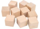 10Pcs Blocchi Di Legno Grezzo 4 Cm Liscio Durevole Stabile Anche Dimensioni Piccole Cubi Di Legno Per Artigianato Fai Da Te Casa Decorazione
