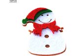 Pupazzo Di Neve In Feltro A Doppio Strato, Set Di Ornamenti In Feltro Per Decorazioni Natalizie 5#