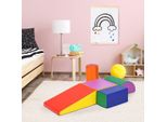 Mattoncini In Schiuma Da 5 Pezzi Per Bambini Piccoli, Mattoncini Giganti, Mattoncini Morbidi, In Schiuma, Colorati