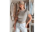 Dstreet T-Shirt Donna A Maniche Corte Liness Grigio Chiaro L/Xl