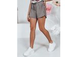 Dstreet Pantaloncini Sportivi Da Donna Missrun Grigio Chiaro M