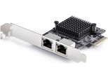 Startech.Com Scheda Di Interfaccia Di Rete A 2 Porte Da 5 Gbit, Scheda Nic Pci Express, Realtek RTL8126, Scheda Lan Multi-Gigabit Windows E Linux 10M, 100M, 1G, 2,5G, 5G, Conforme Taa, Integrata, Cablata, Pci Express, Ethernet, 5000 Mbps, Nero