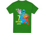 Sesame Street - Maglietta Per Uomo/Donna Unisex, 7° Compleanno TV29167 (L) (Irish Green)