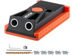 Vevor Kit Dima Per Fori Tascabili Kit Dima Per Fori Tascabili 12,7-38,1 Mm Regolabile, Sistema Di Dima Per Fori Tascabili Con Trapano A Gradini Chiave Esagonale Anello Di Arresto Del Trapano Viti Per Punte Quadrate