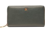 Esquire Pelle Portafoglio Alexandria Wallet Green Verde Scuro