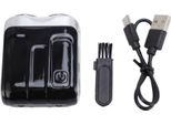 Trimmer Elettrico Tascabile, Ricaricabile, Display Digitale A Led, Portatile, Mini Barba, Nero