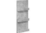 Syfax™ Scaffale Per Riviste Grigio Cemento 43 X 11 X 102 Cm