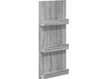 Syfax™ Scaffale Per Riviste Grigio Sonoma 43 X 11 X 102 Cm
