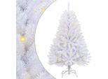 Vidaxl Albero Di Natale Artificiale Bianco 120 Cm Pvc E Metallo